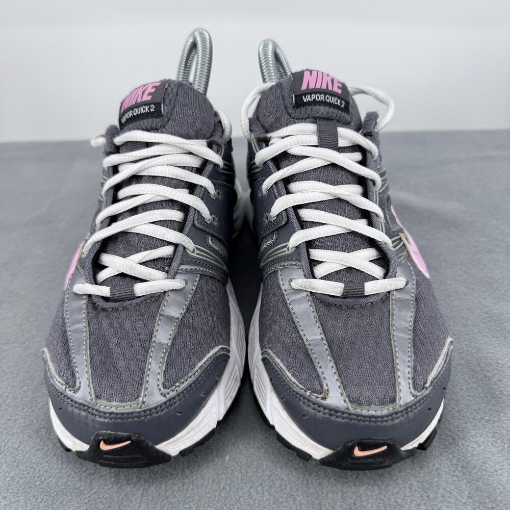 Nike Vapor Quick 2 Shoes Womens Size 7 Gray Pink‎ Running 386516-004 Sneakers - Picture 5 of 9